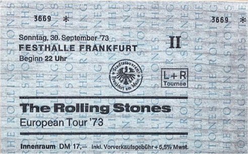 Rolling Stones database 1973